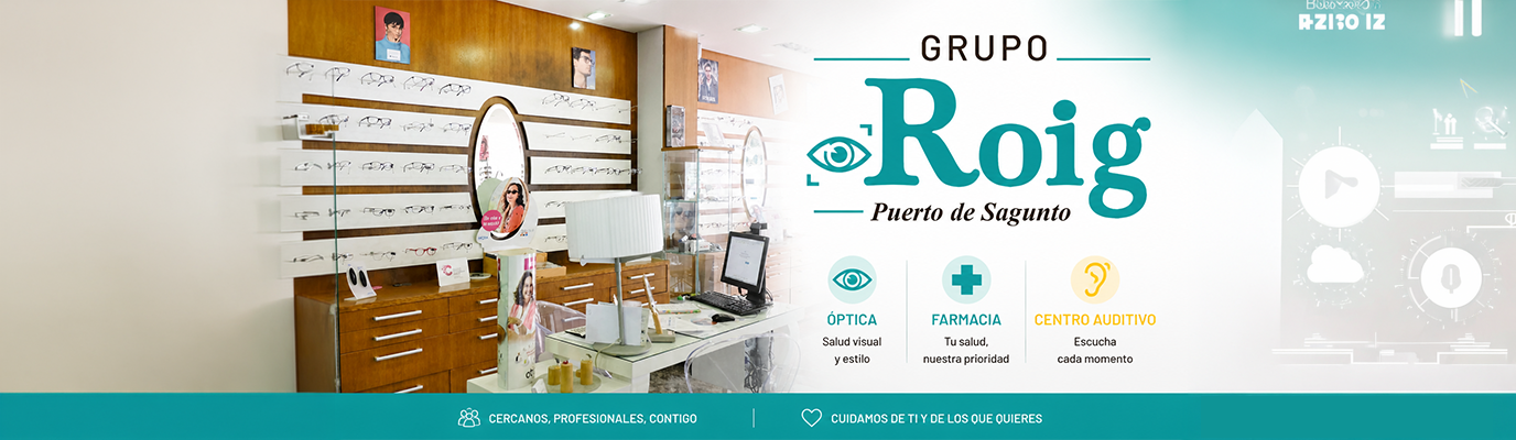 Banner informativo 2 de Óptica Roig